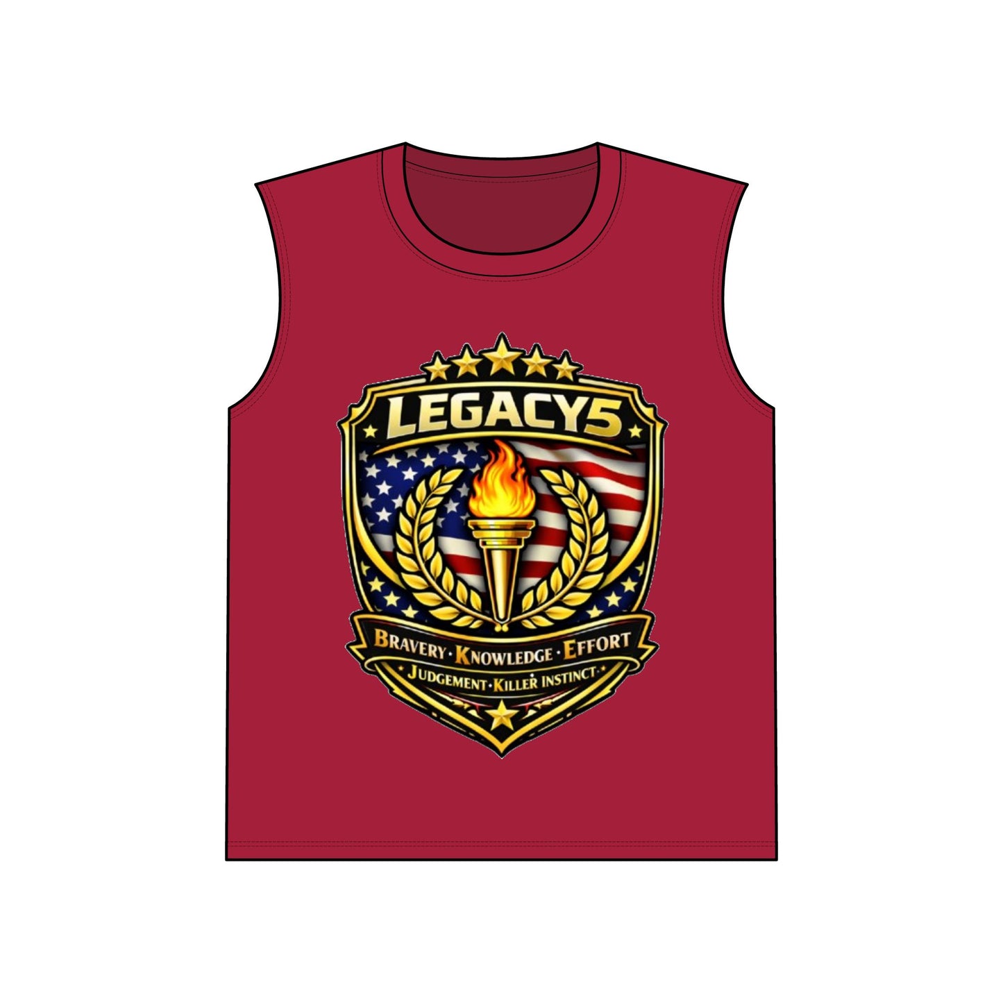 Legacy 5 Brand Crest Performance Sleeveless Tee