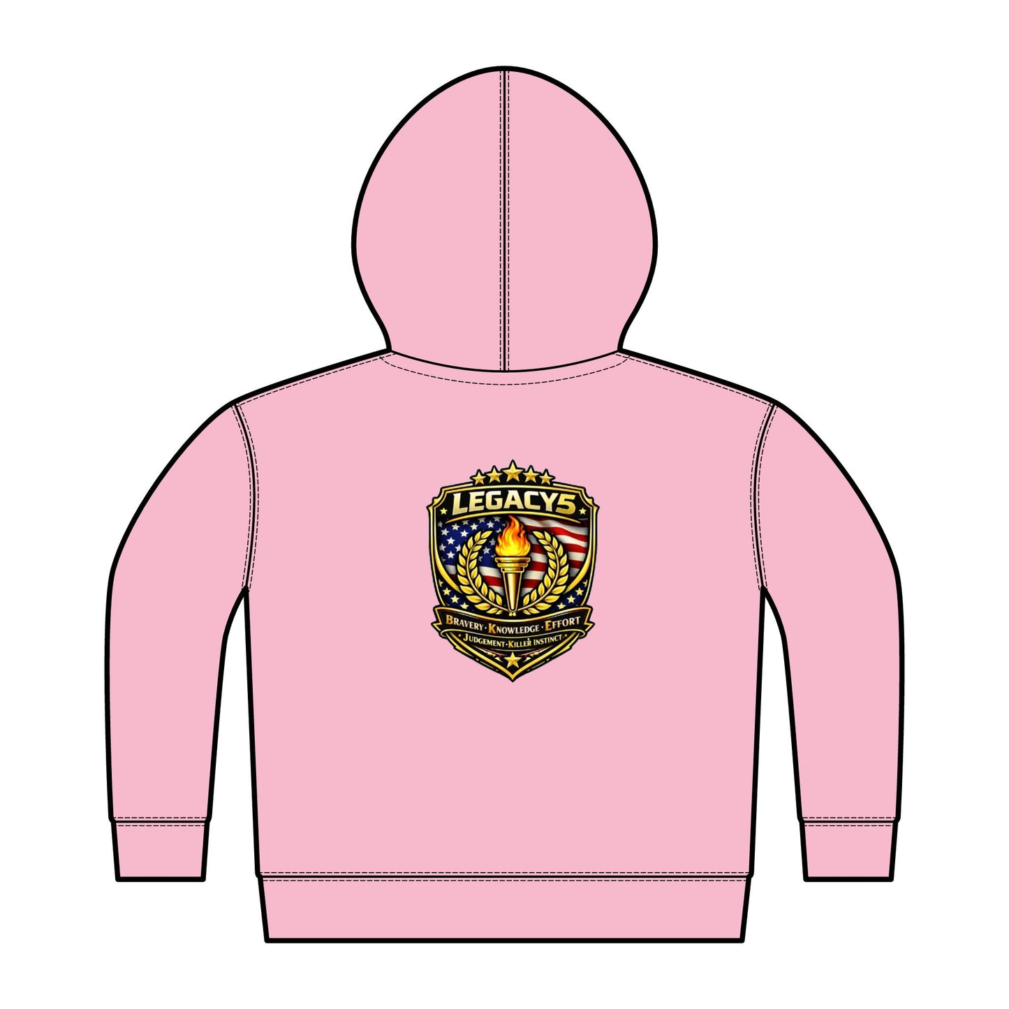 Legacy 5 Brand Crest Toddler Zip Hoodie