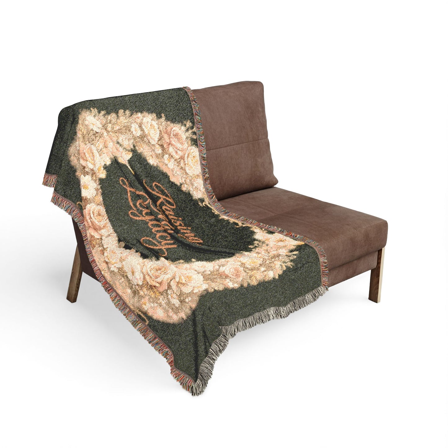 Raising My Legacy- Woven Blanket – Heartfelt Floral Tribute Throw for Mother’s Day & Gifts