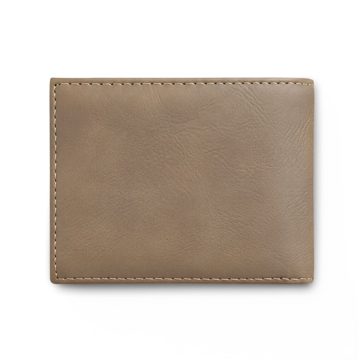 DAD. Embroidered Bi-Fold Wallet — Slim Leather Flip Wallet for Fathers, Father’s Day Gift