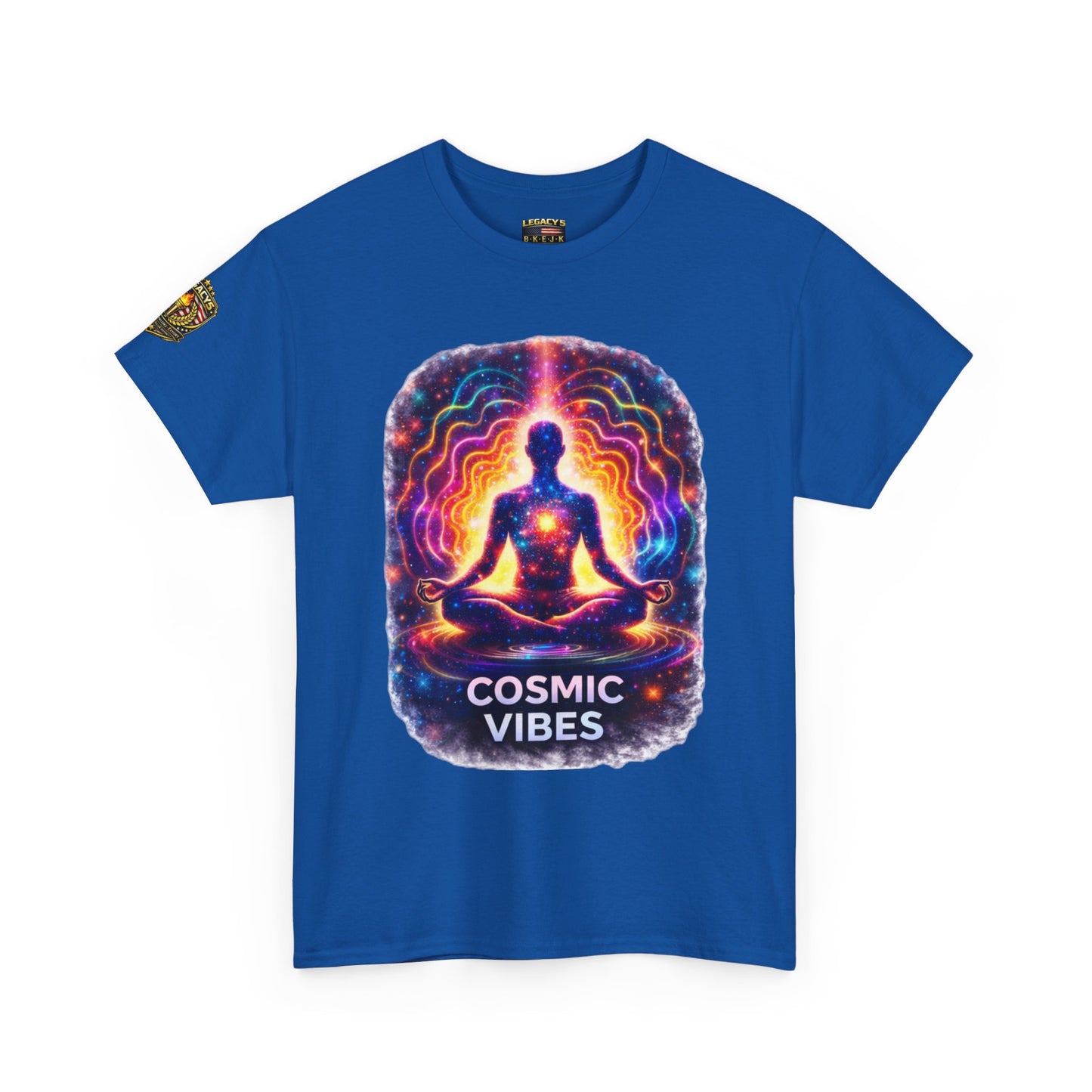 Meditating Silhouette 'Cosmic Vibes' T-shirt