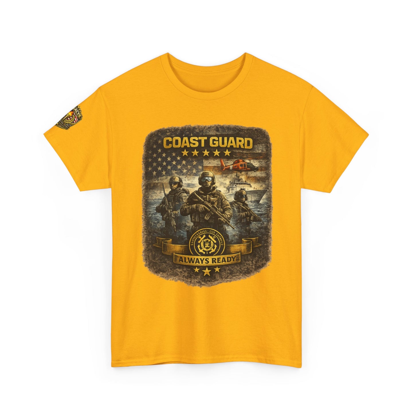 Coast Guard Helicopter 'Always Ready' Graphic Tee w/ Legacy 5 Brand Crest