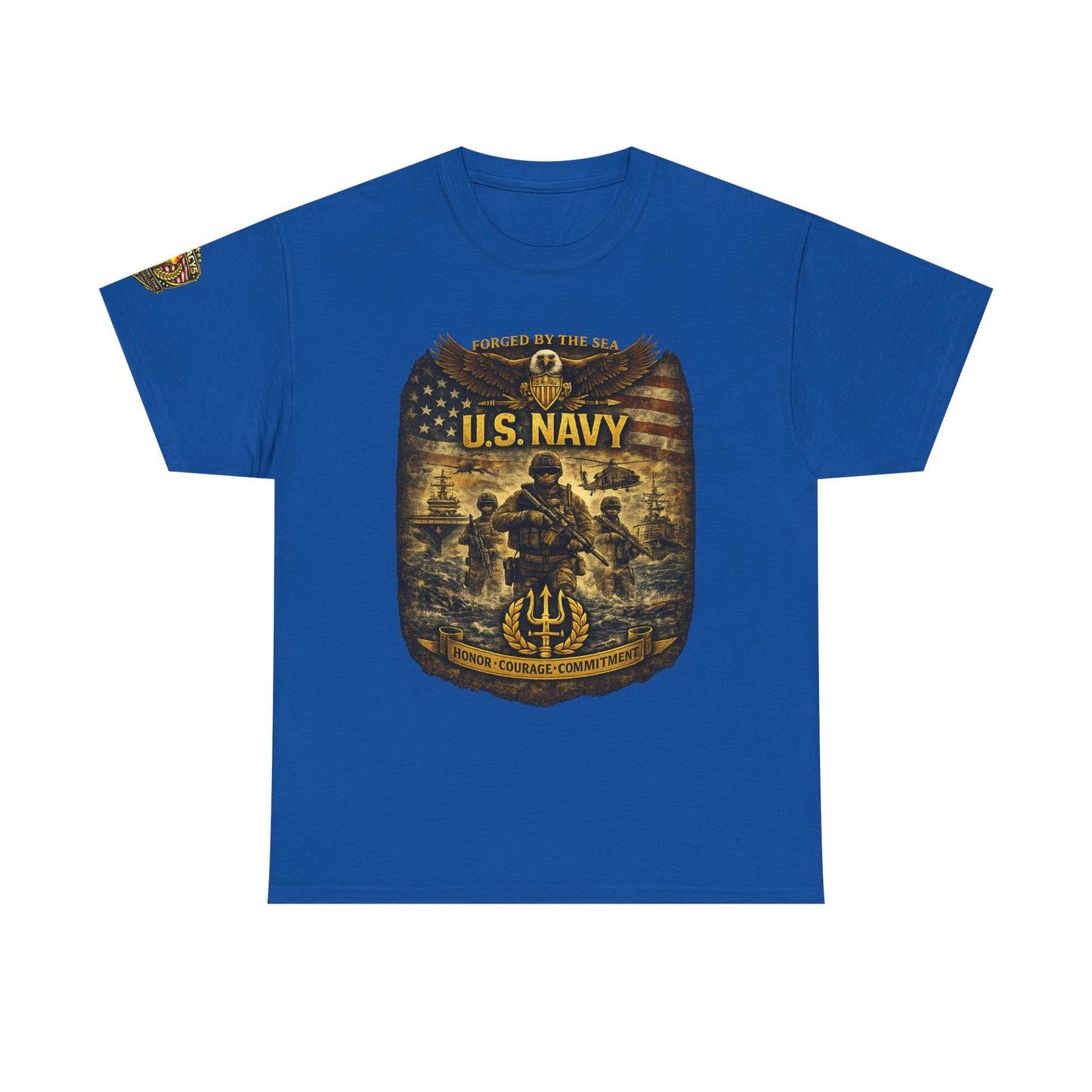 U.S. Navy â€” Honor Courage Commitment w/ Legacy 5 Brand Crest