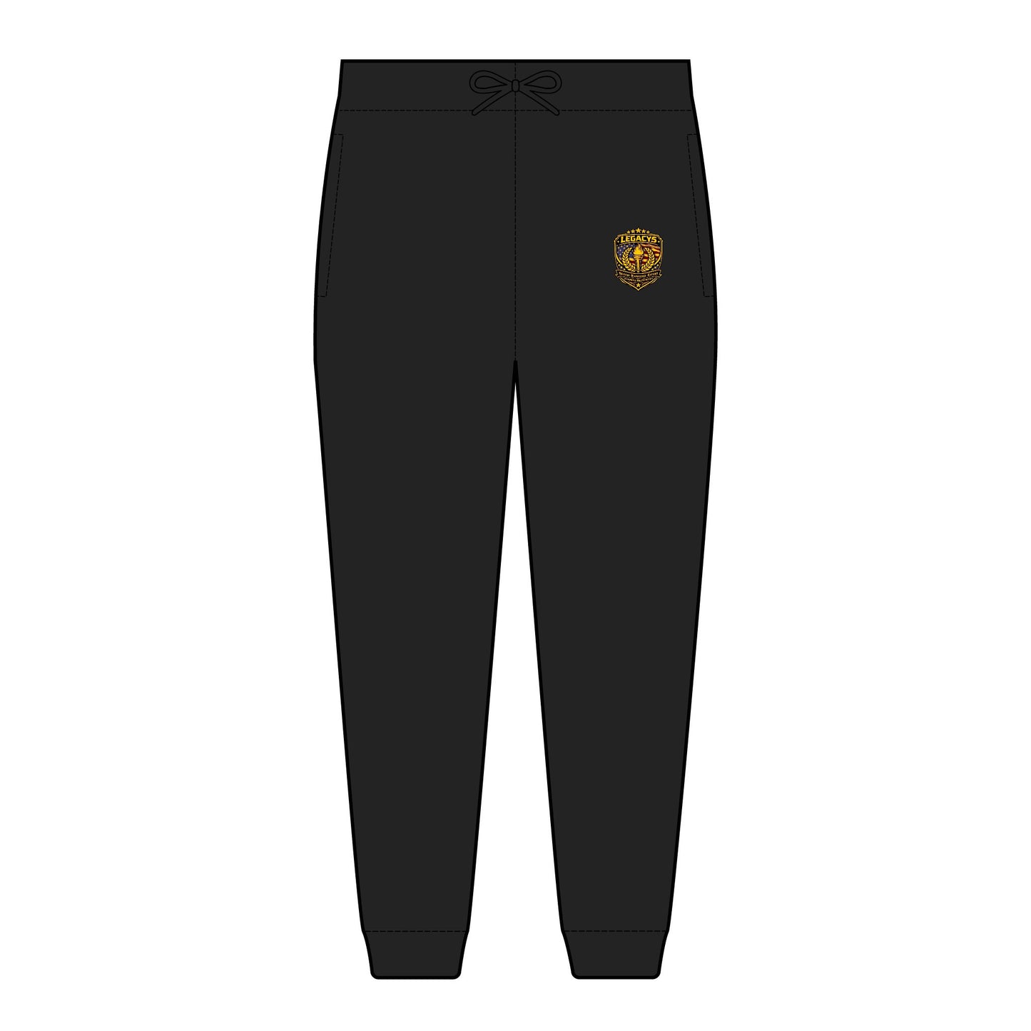Embroidered Tiger Crest Joggers â€” Cozy Fleece Sweatpants