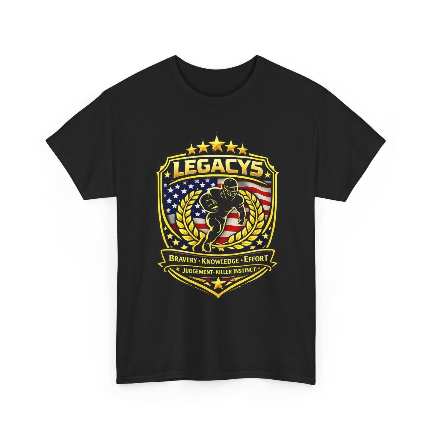 Football - Male Silhouette-Legacy Shield T-Shirt