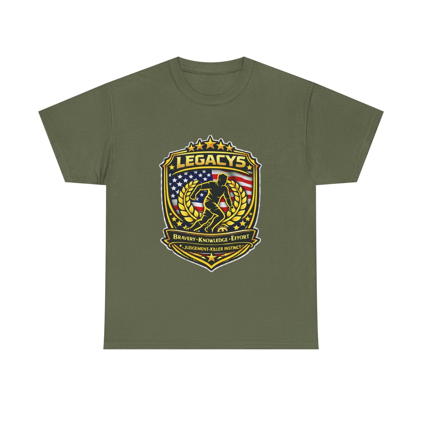 Soccer - Male Silhouette Legacy Shield T-Shirt