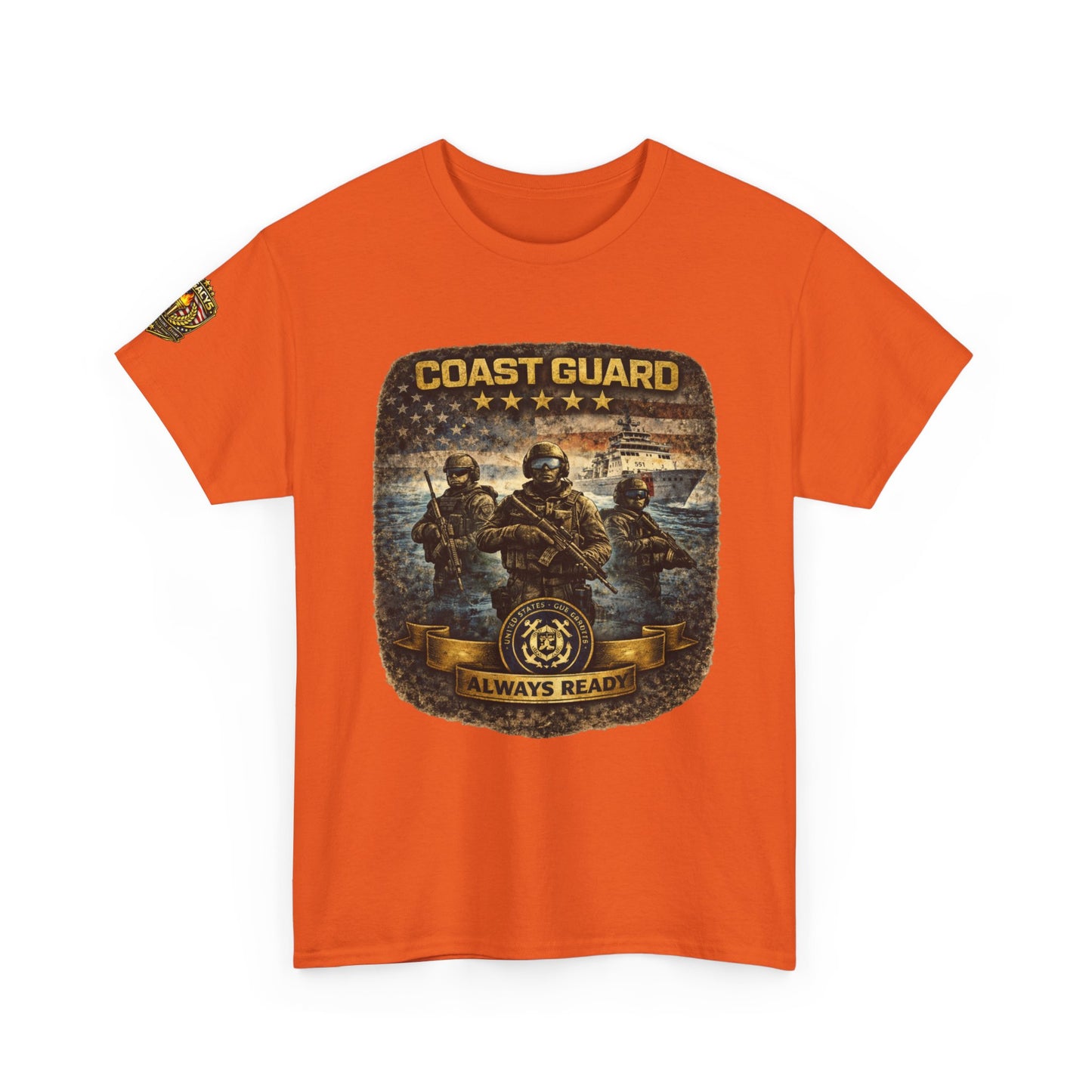 Coast Guard "Always Ready" â€“ Military Veteran Tribute Tee w/ Legacy 5 Brand Crest
