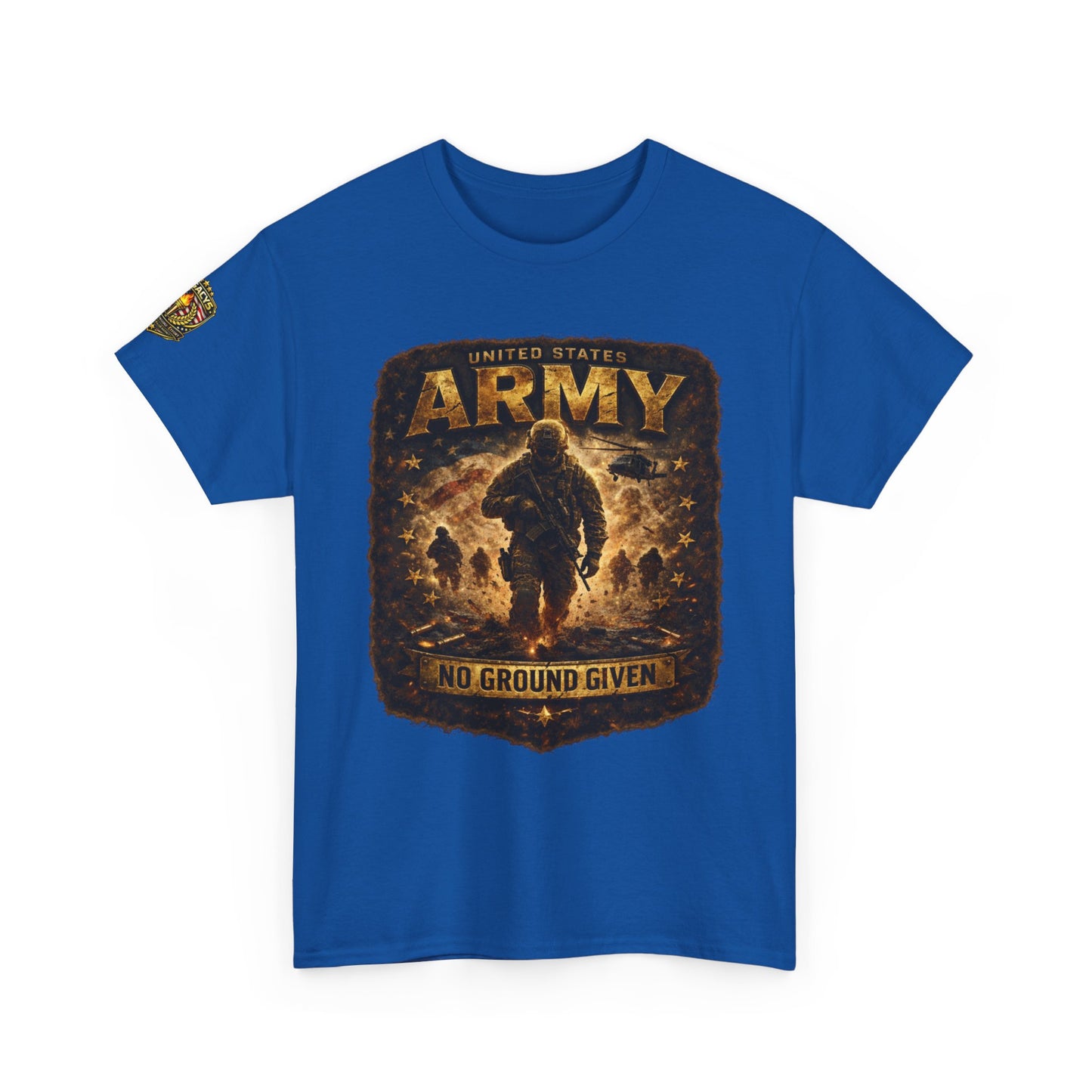 Army â€” "No Ground Given" Military Graphic Tee w/ Legacy 5 Brand Crest