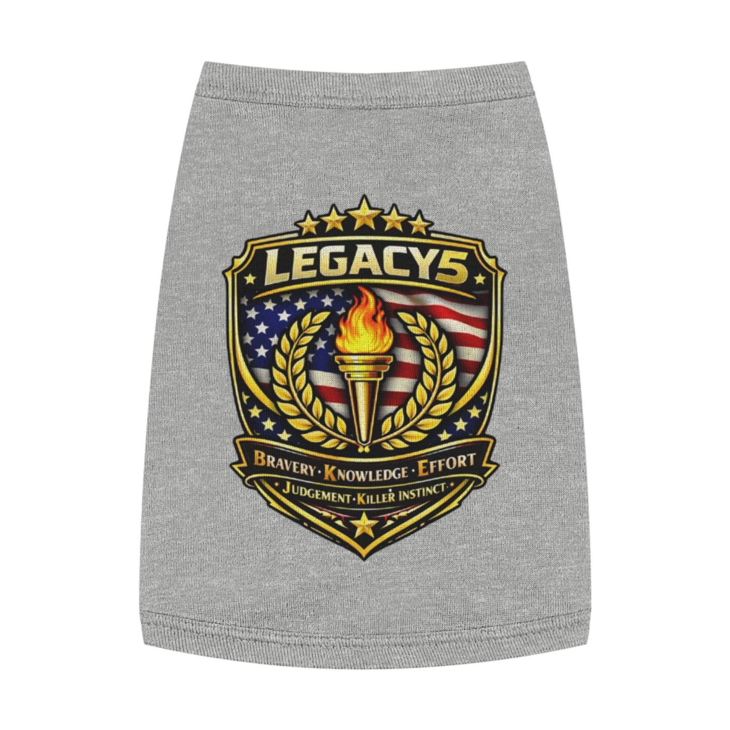 Legacy 5 Brand Crest Pet Tank Top