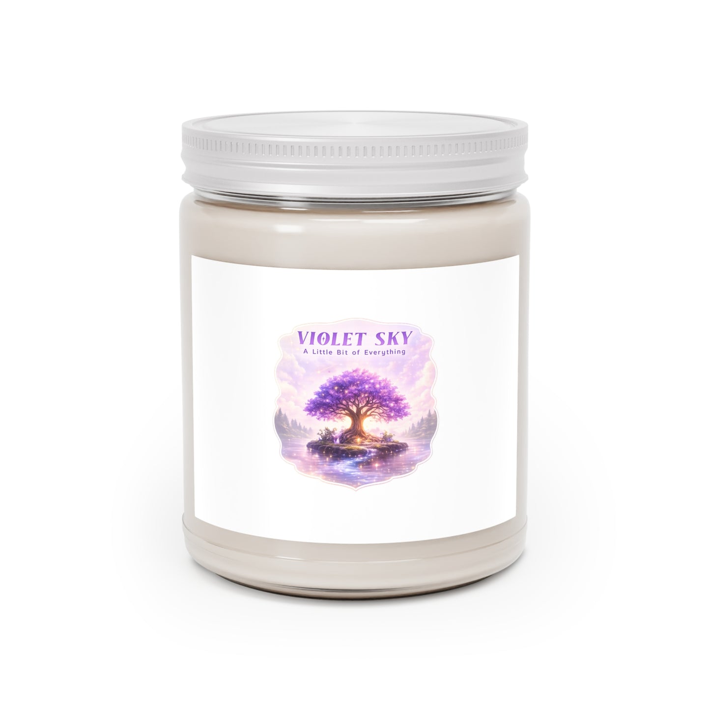 Violet Sky Scented Soy Candle — 9oz Relaxing Floral Aroma