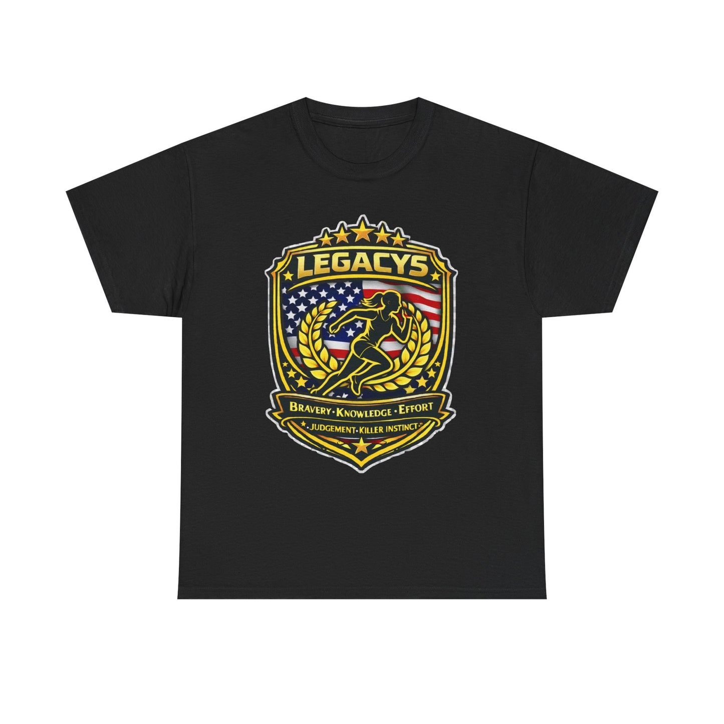 Cross Country/ Track - Female Silhouette Legacy Shield T-Shirt
