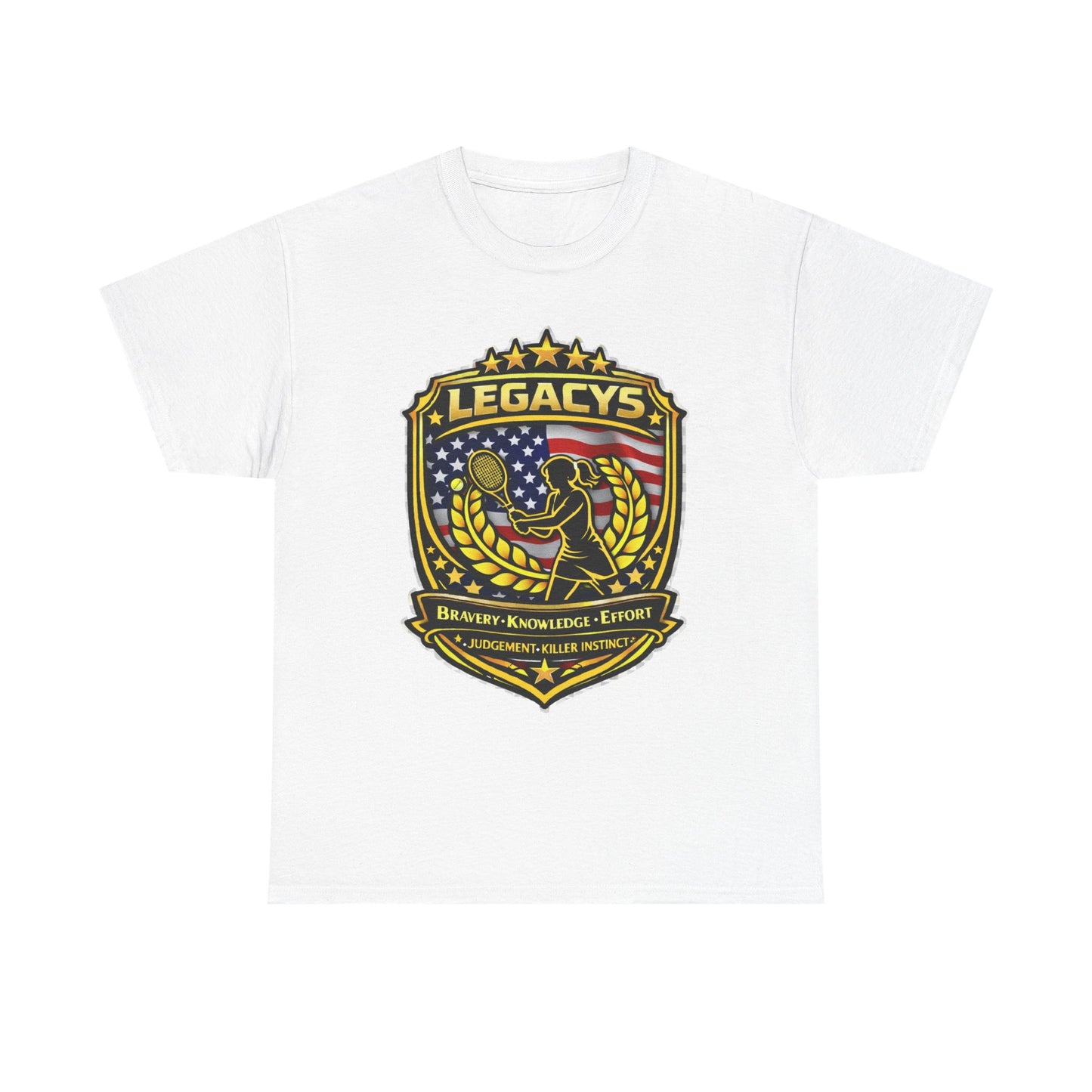 Legacy 5 Shield T-Shirt - Tennis - Female Silhouette