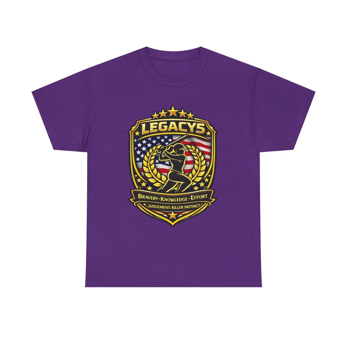 Baseball/Softball -Female Silhouette Legacy Shield T-Shirt
