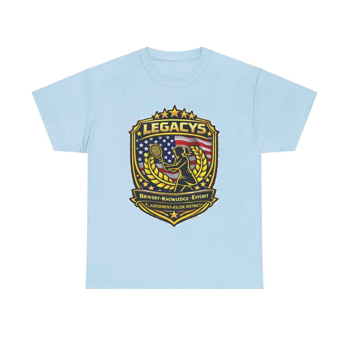 Legacy 5 Shield T-Shirt - Tennis - Female Silhouette