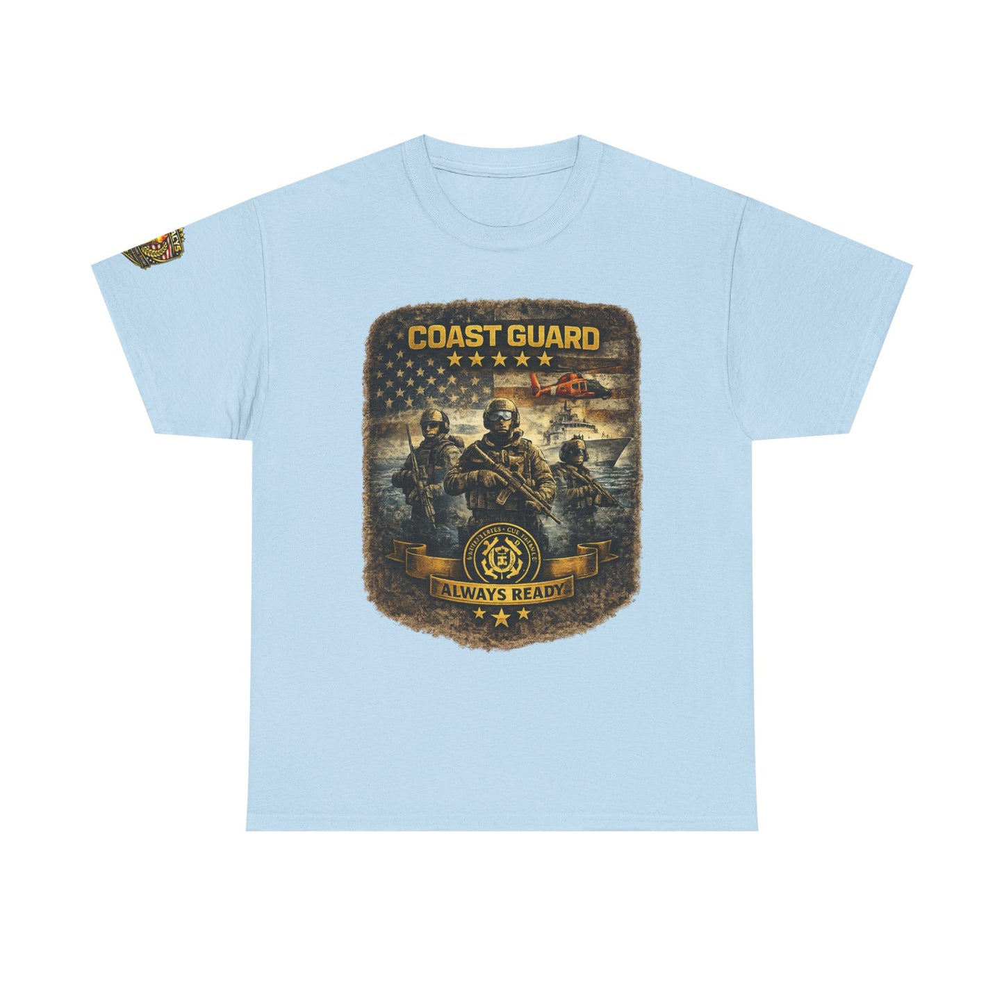 Coast Guard Helicopter 'Always Ready' Graphic Tee w/ Legacy 5 Brand Crest