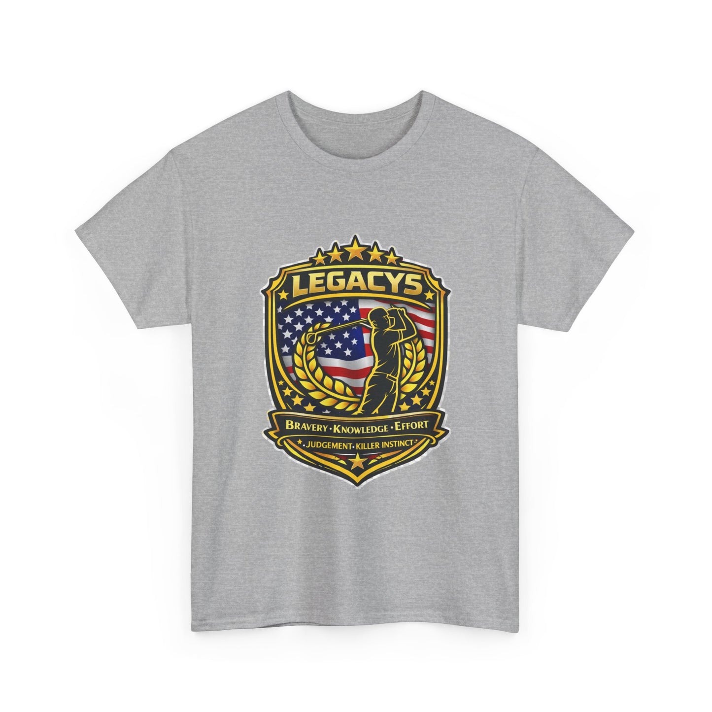 Golf - Male Silhouette Legacy Shield T-Shirt