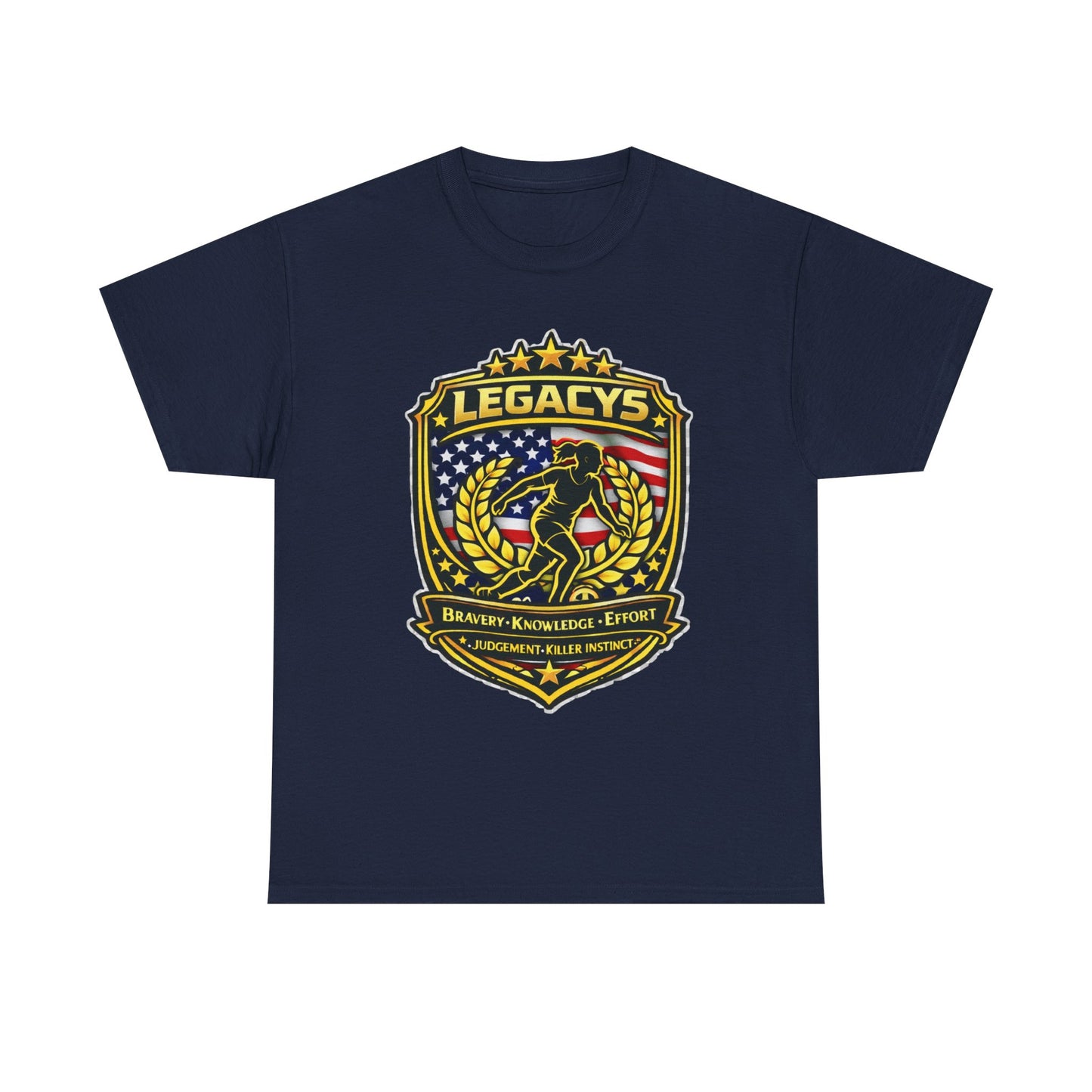 Soccer - Female Silhouette Legacy Shield T-Shirt