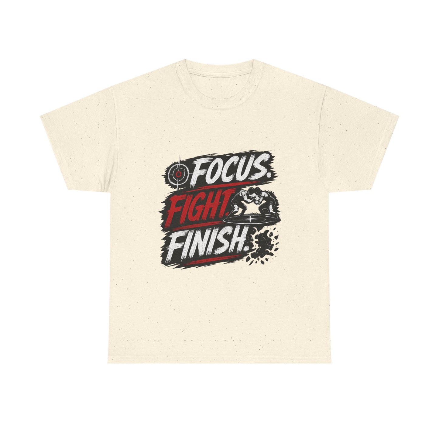 Wrestling 'Focus. Fight. Finish.' Motivational Tee
