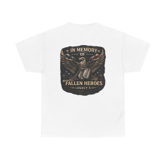 Fallen Heroes Memorial  â€” Eagle with Dog Tags - T-shirt