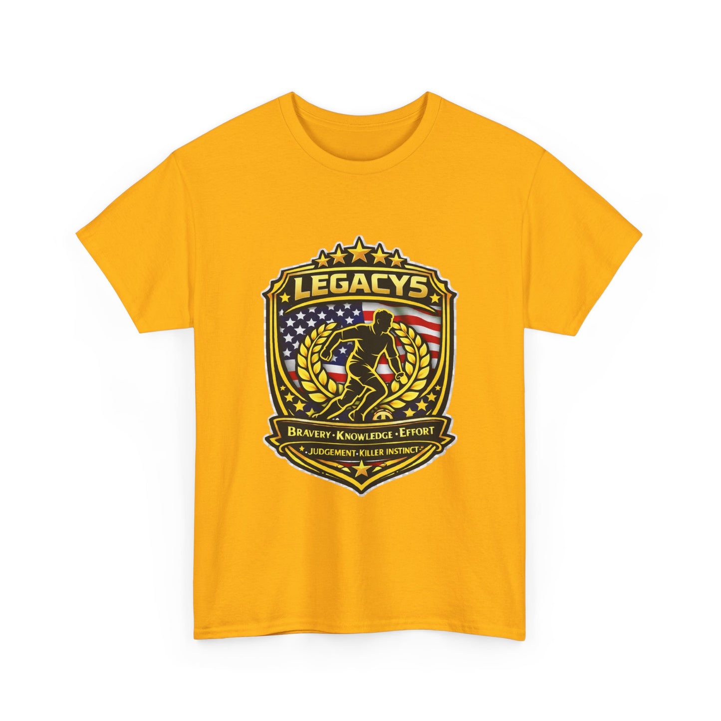 Soccer - Male Silhouette Legacy Shield T-Shirt