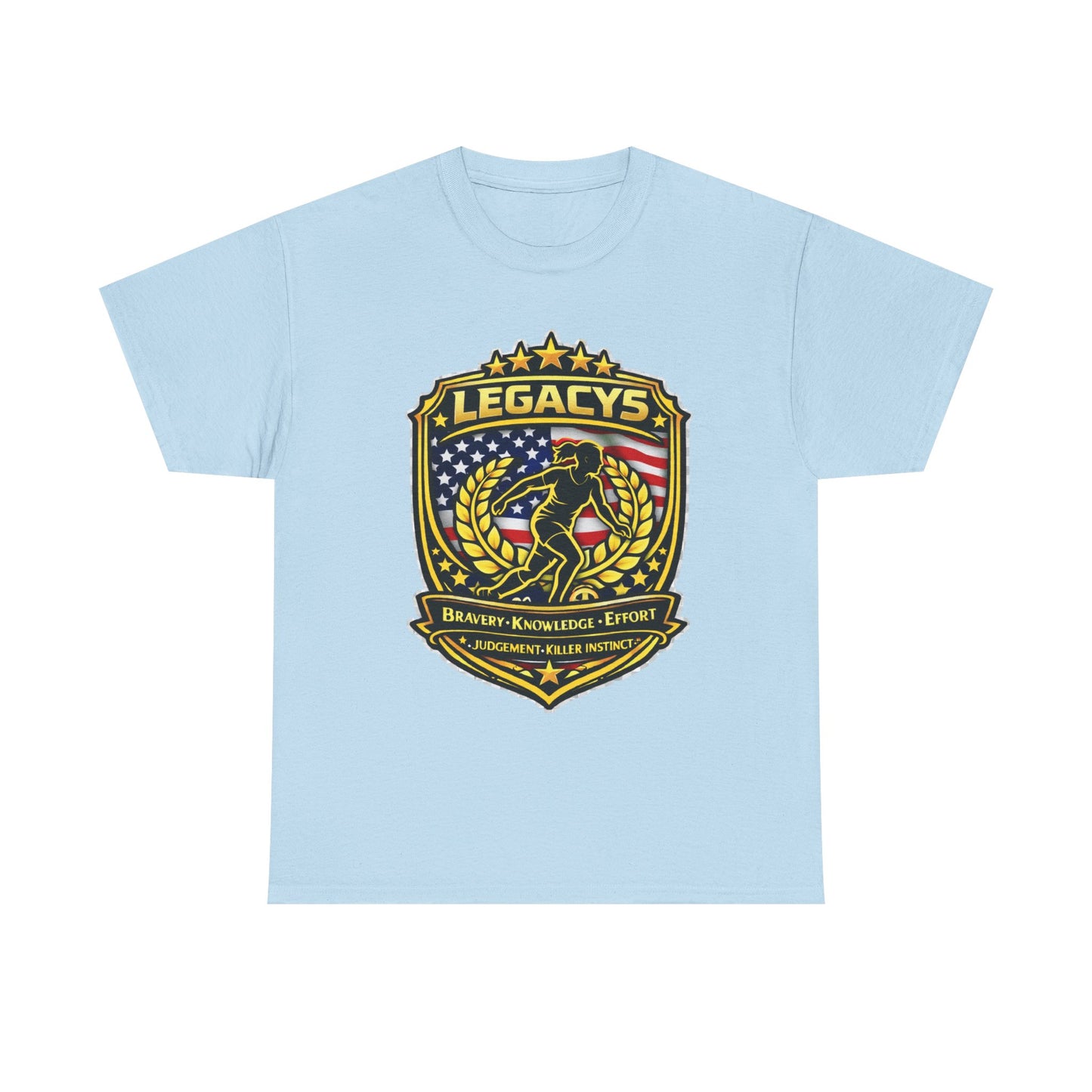 Soccer - Female Silhouette Legacy Shield T-Shirt