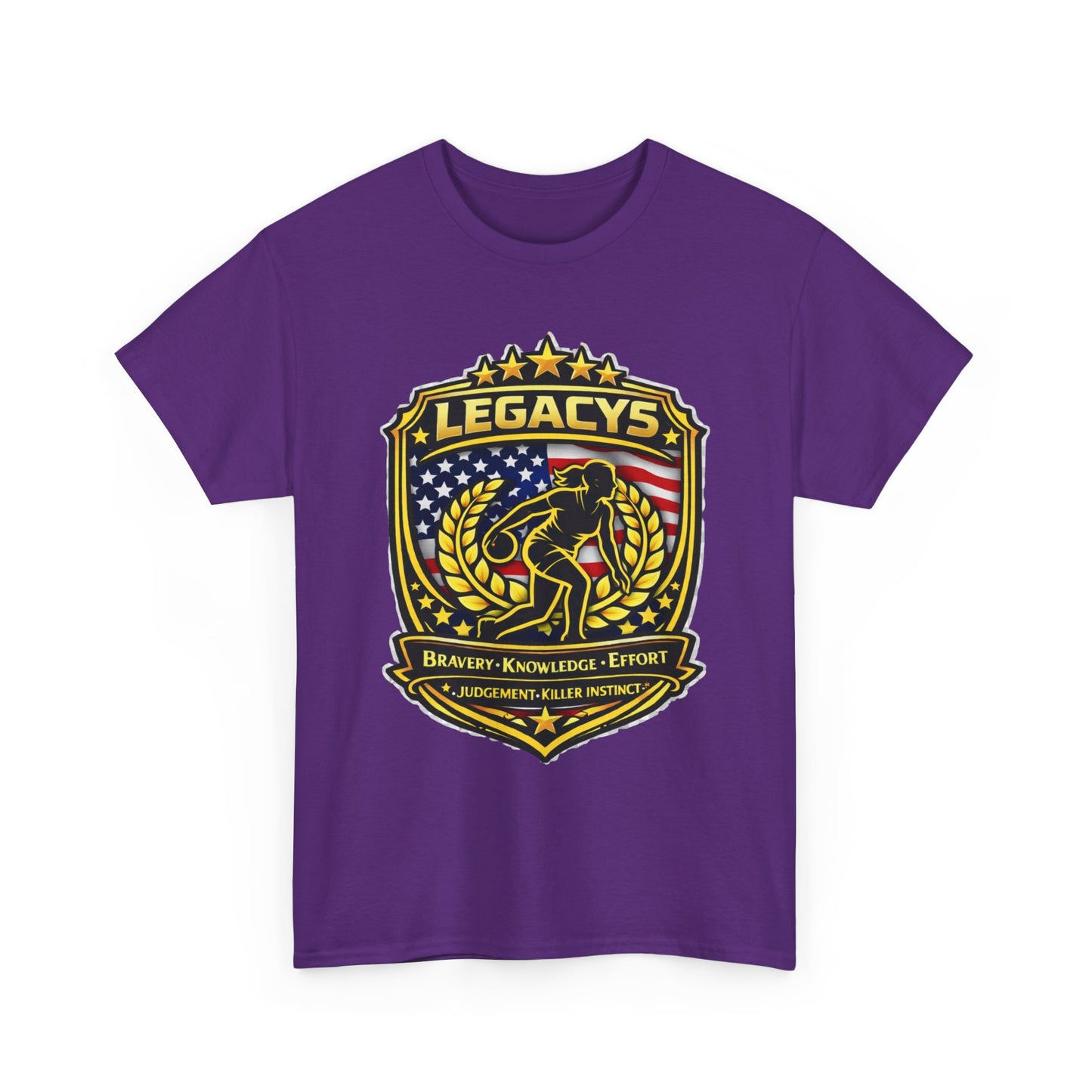 Bowling- Female Sihouette Legacy Shield T-Shirt