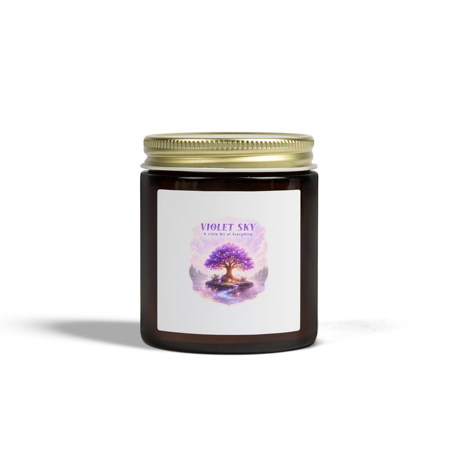 Scented Candle — Violet Sky Coconut Apricot Wax (4oz & 9oz)