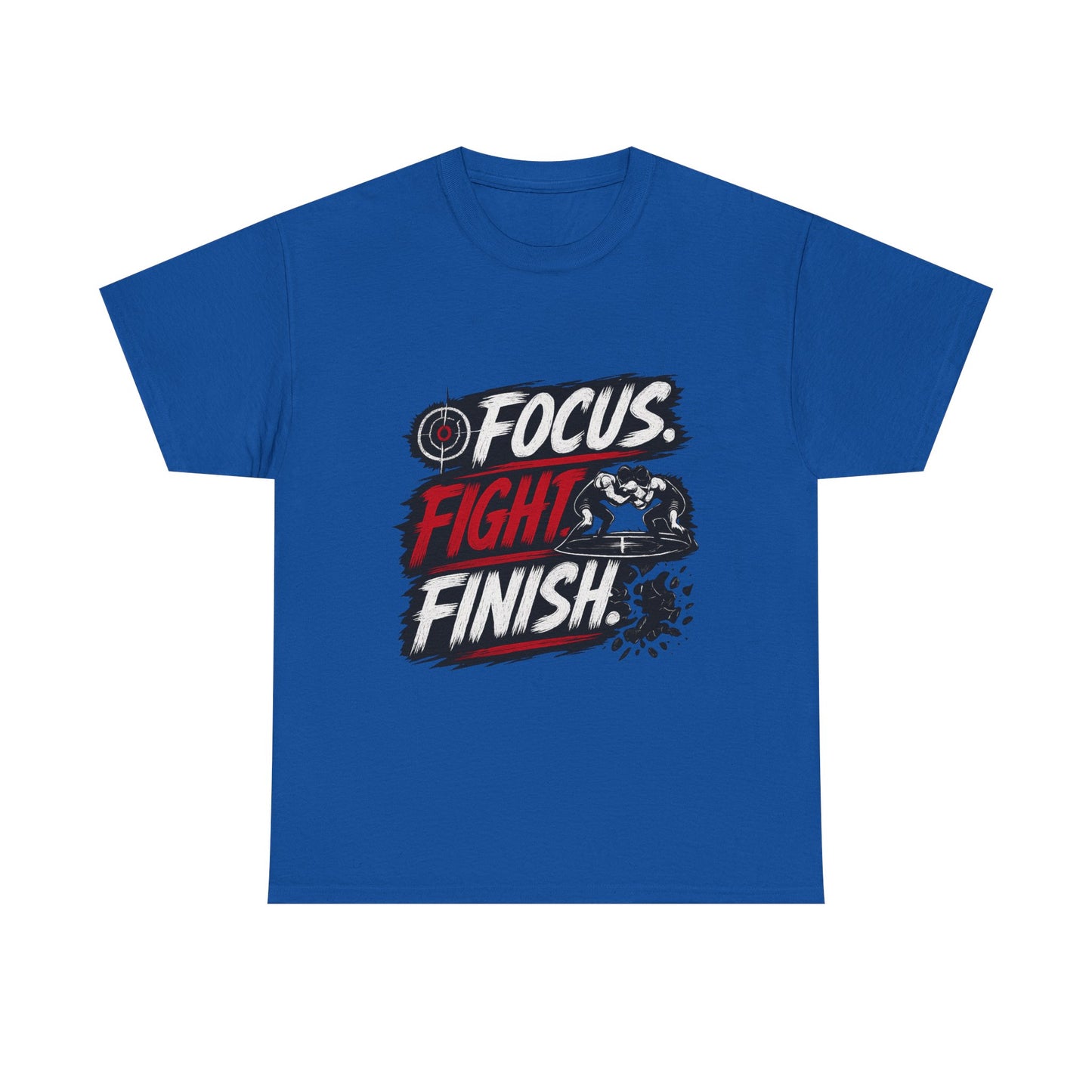 Wrestling 'Focus. Fight. Finish.' Motivational Tee