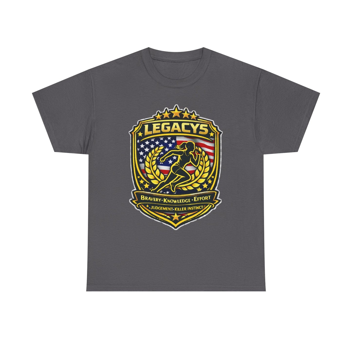 Cross Country/ Track - Female Silhouette Legacy Shield T-Shirt
