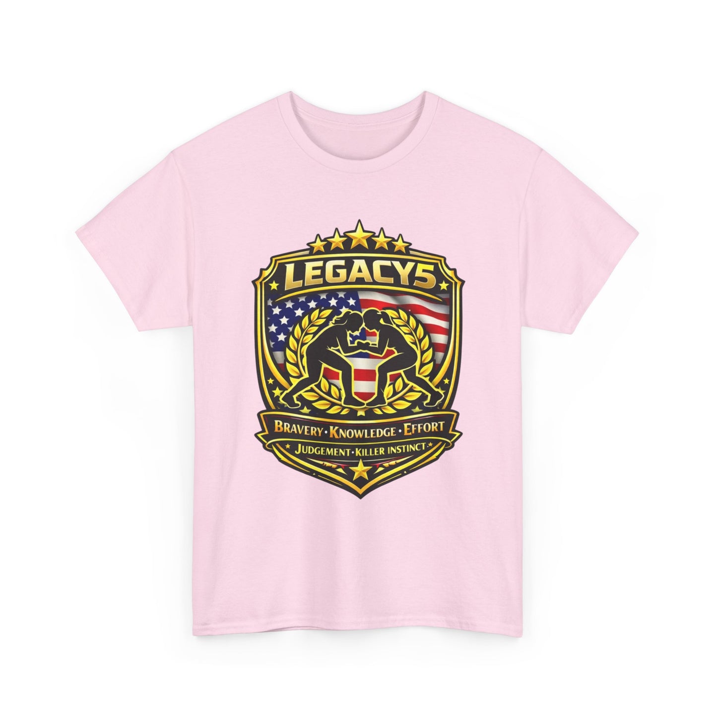 Wrestling- Female Silhouette Legacy Shield T-Shirt