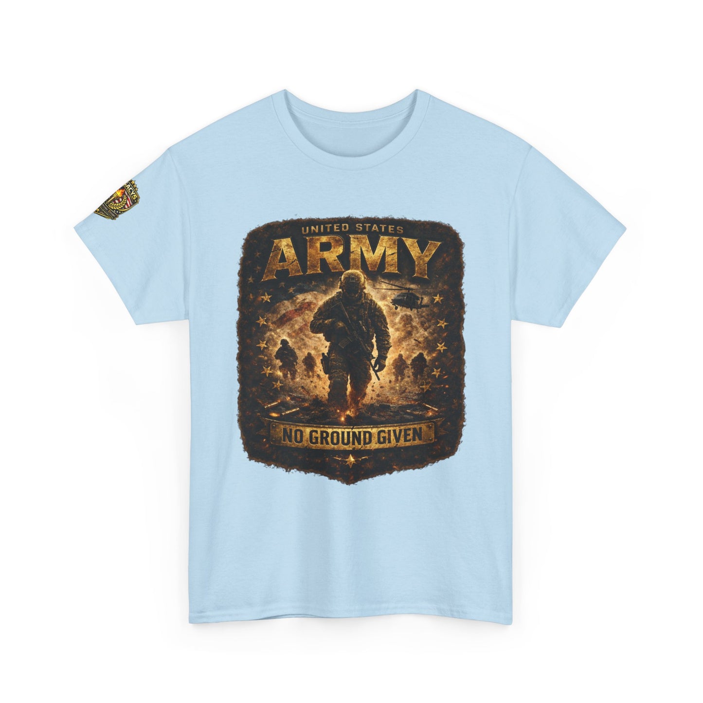 Army â€” "No Ground Given" Military Graphic Tee w/ Legacy 5 Brand Crest
