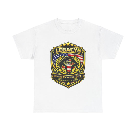 Wrestling- Female Silhouette Legacy Shield T-Shirt