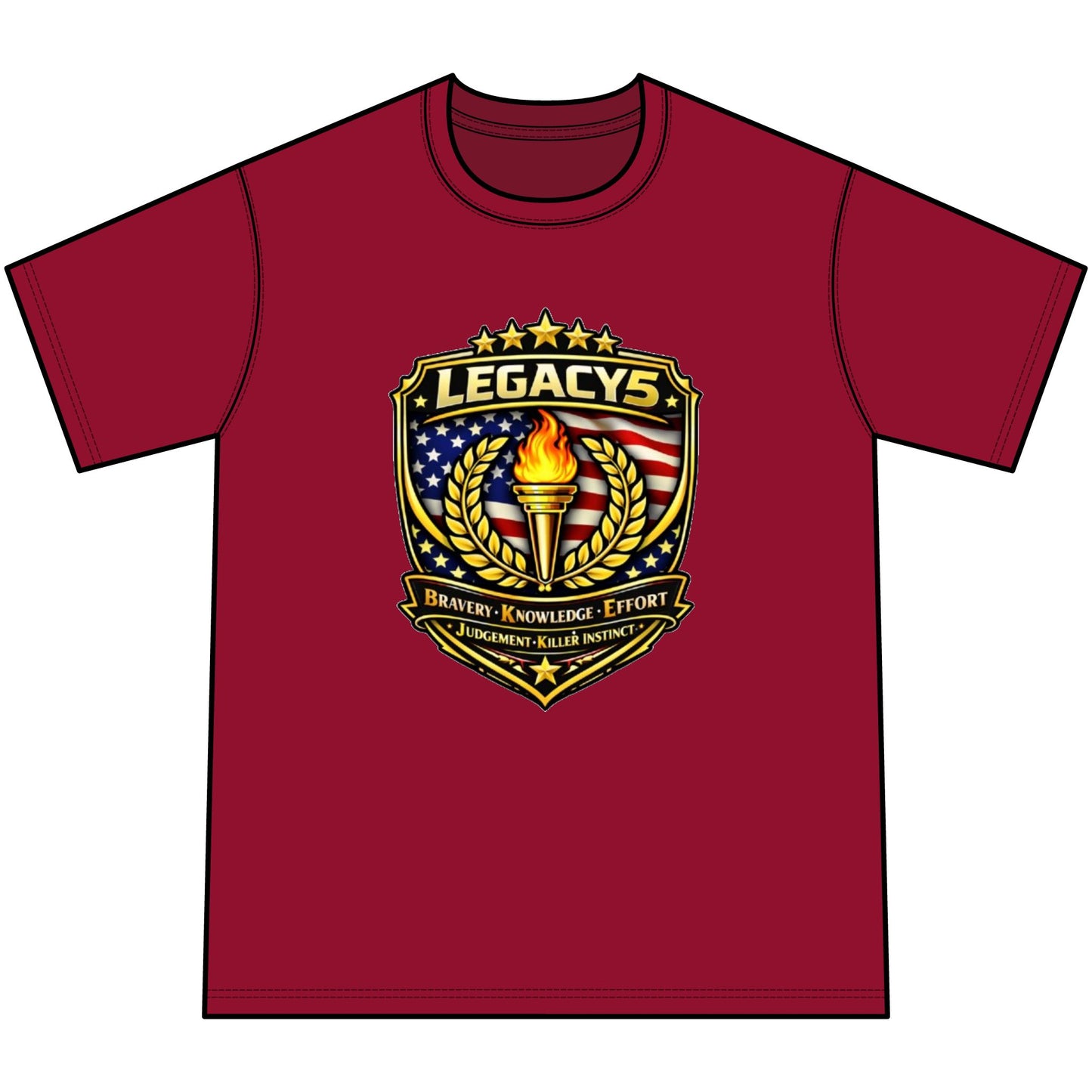 Legacy 5 Crest Tie-Dye Tee — Youth