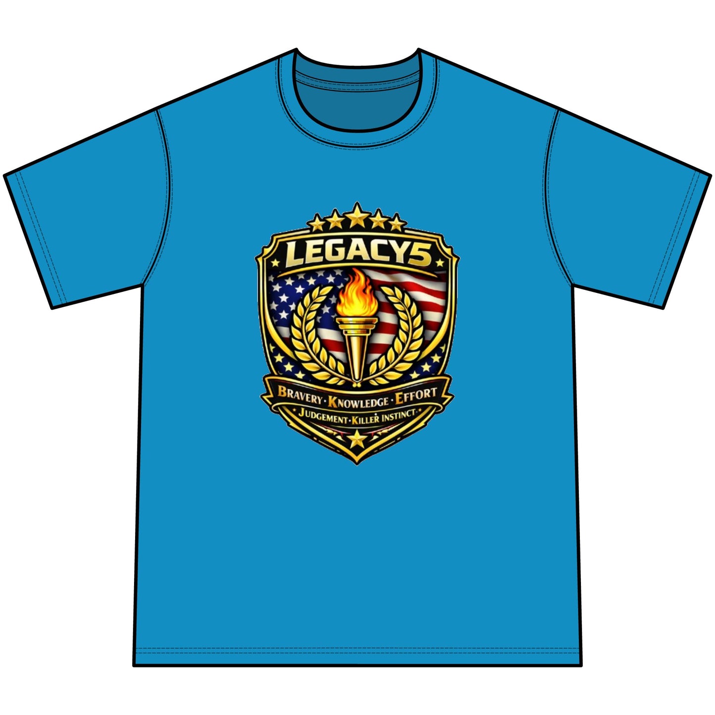 Legacy 5 Crest Tie-Dye Tee — Youth