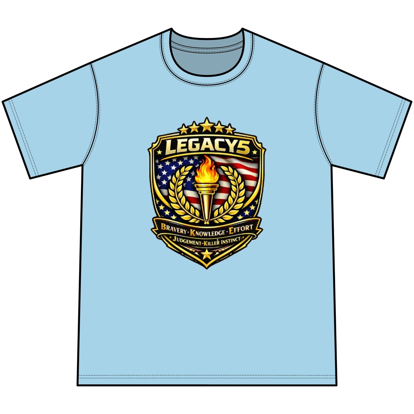 Legacy 5 Crest Tie-Dye Tee — Youth