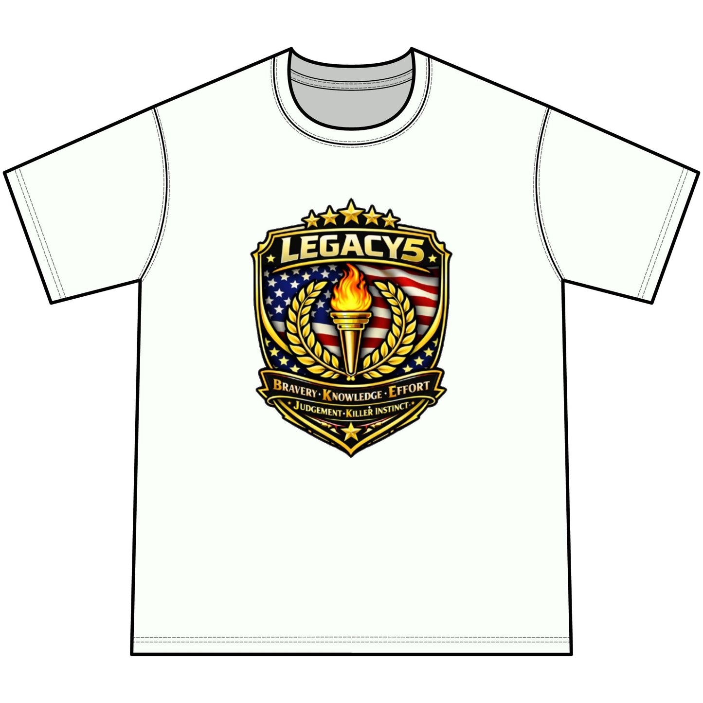 Legacy 5 Crest Tie-Dye Tee — Youth