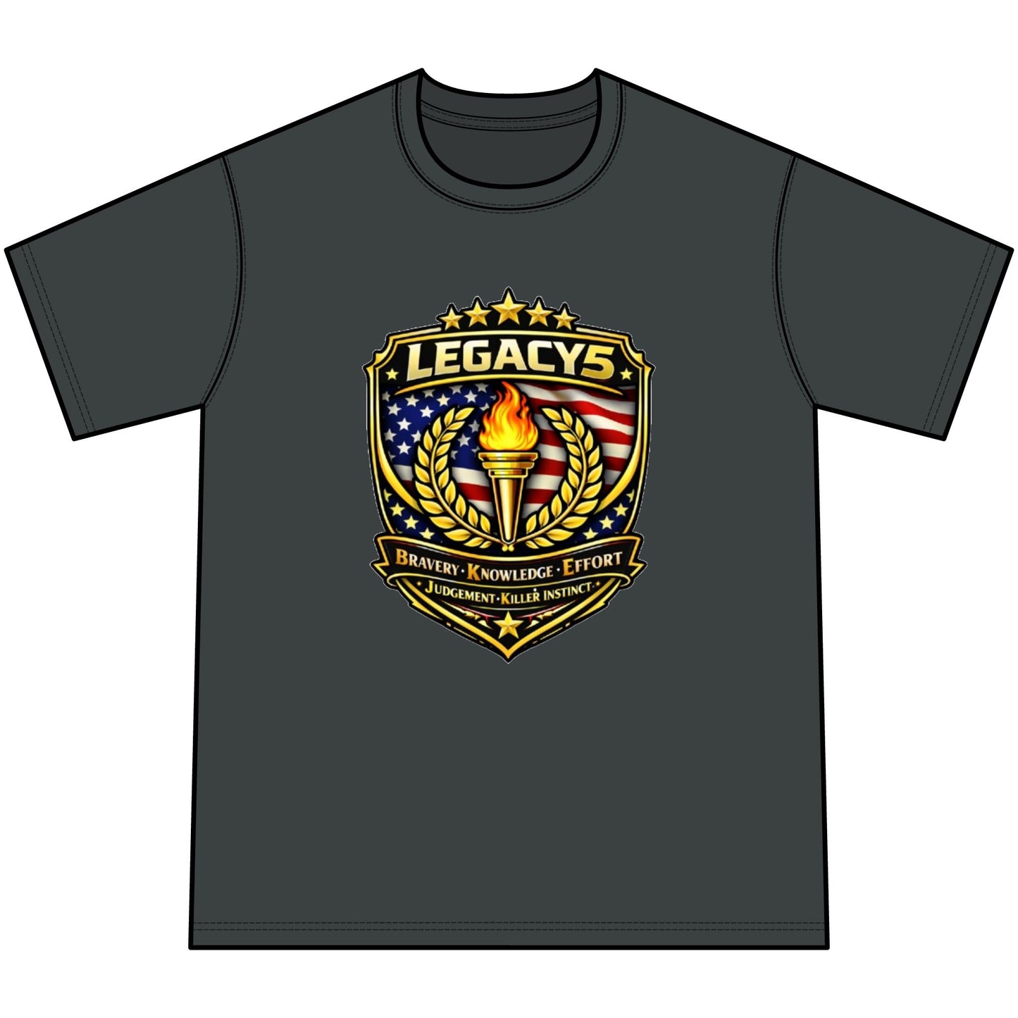 Legacy 5 Crest Tie-Dye Tee — Youth