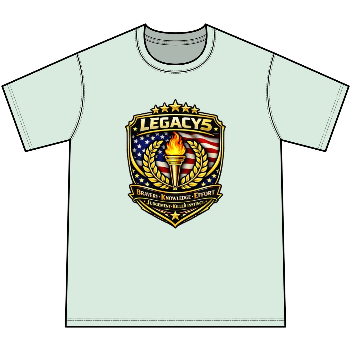 Legacy 5 Crest Tie-Dye Tee — Youth