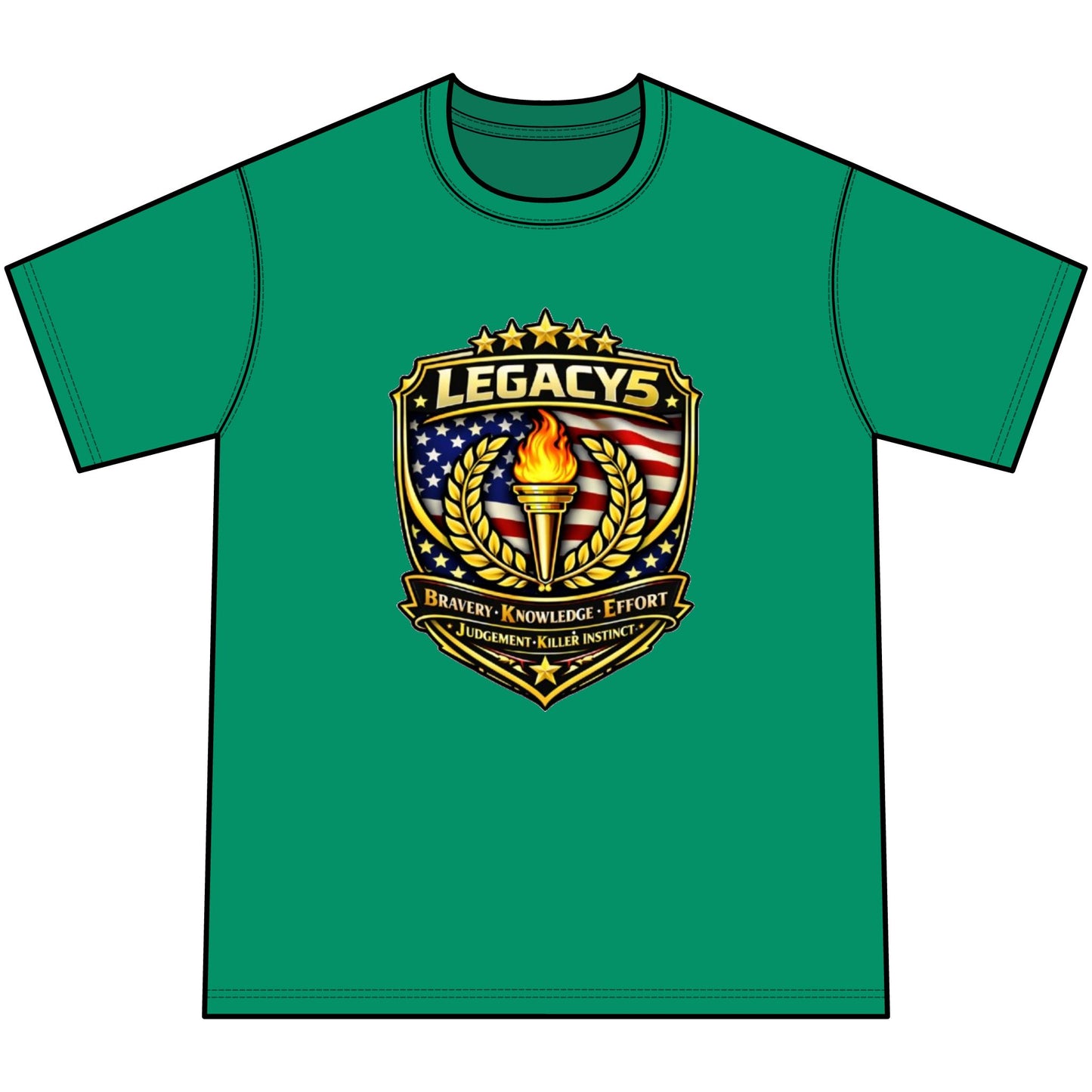Legacy 5 Crest Tie-Dye Tee — Youth