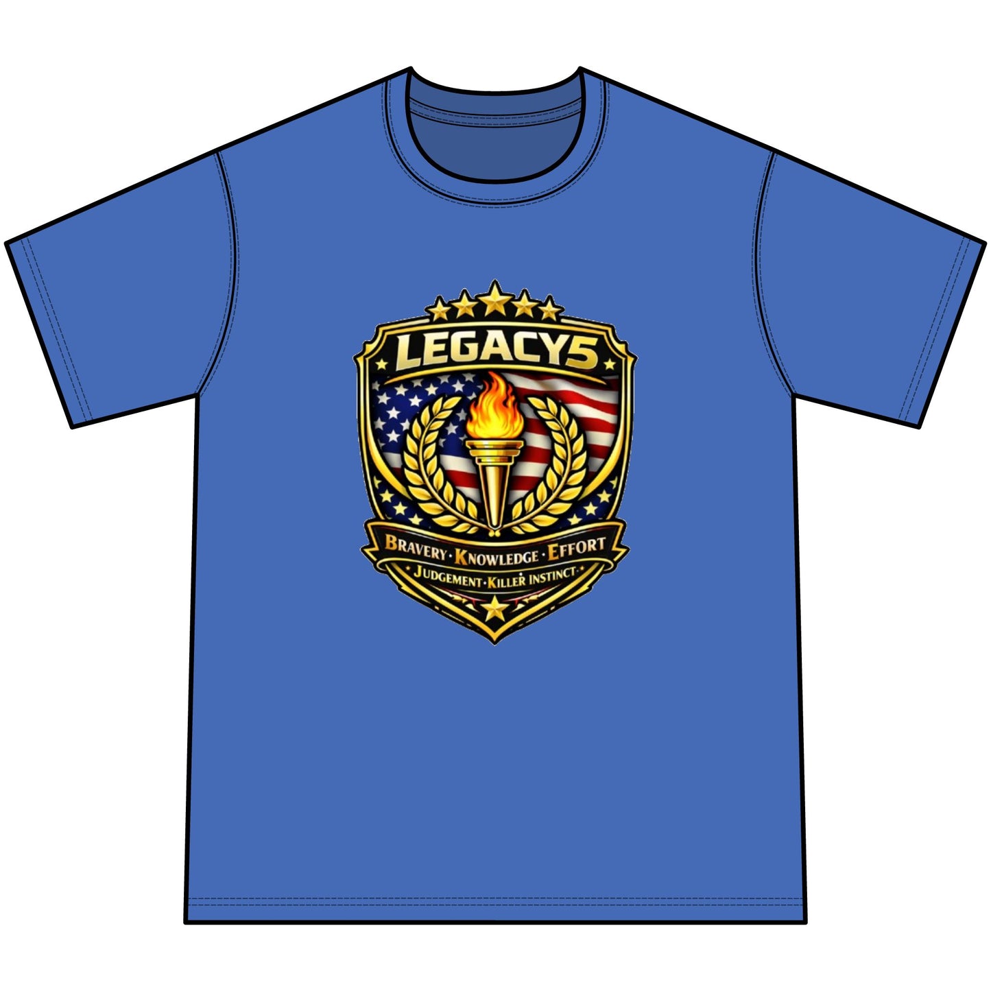 Legacy 5 Crest Tie-Dye Tee — Youth