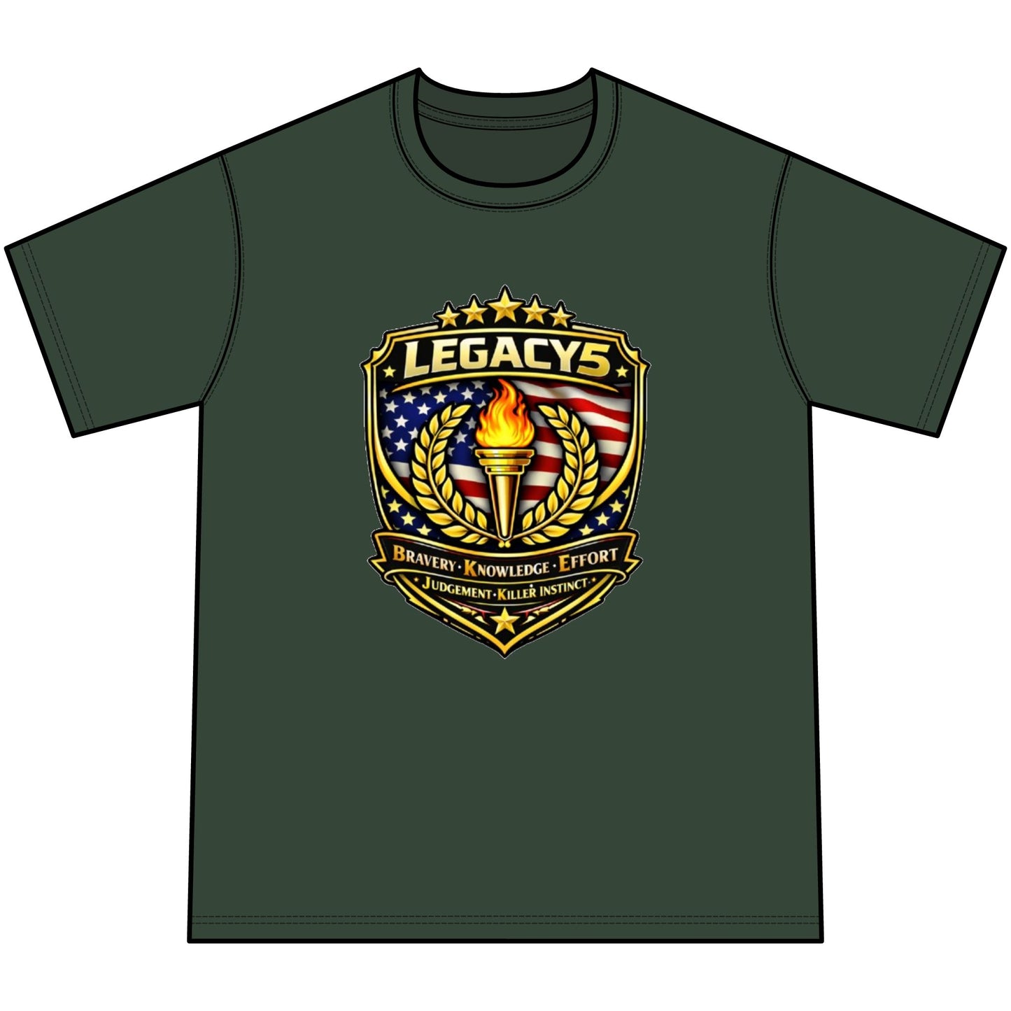 Legacy 5 Crest Tie-Dye Tee — Youth
