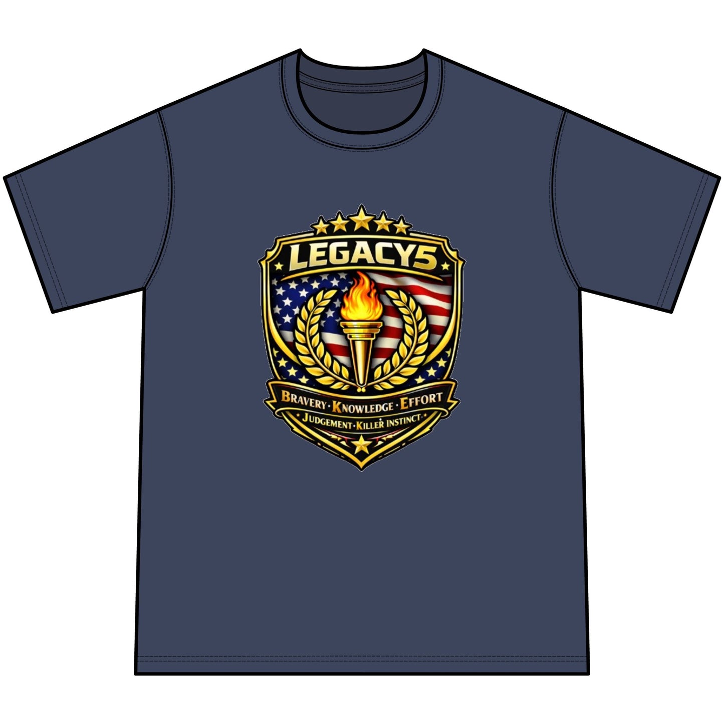 Legacy 5 Crest Tie-Dye Tee — Youth