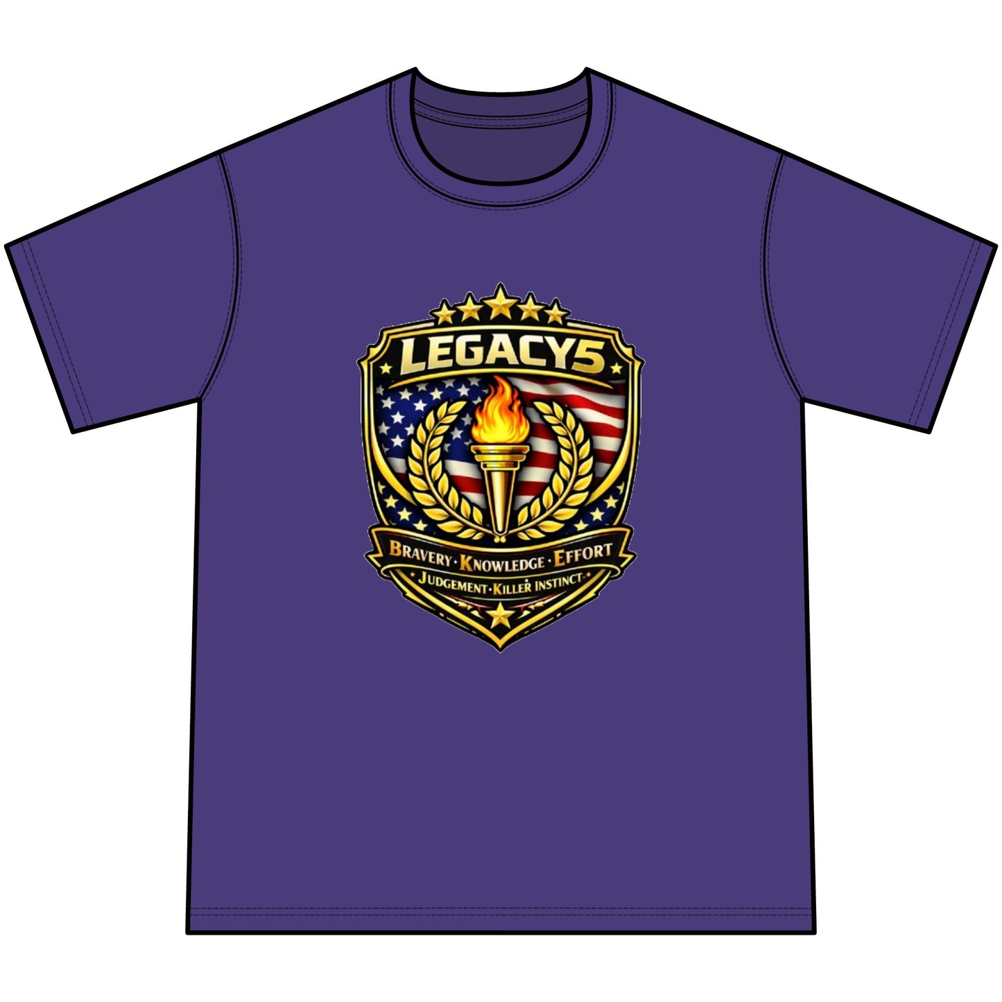 Legacy 5 Crest Tie-Dye Tee — Youth
