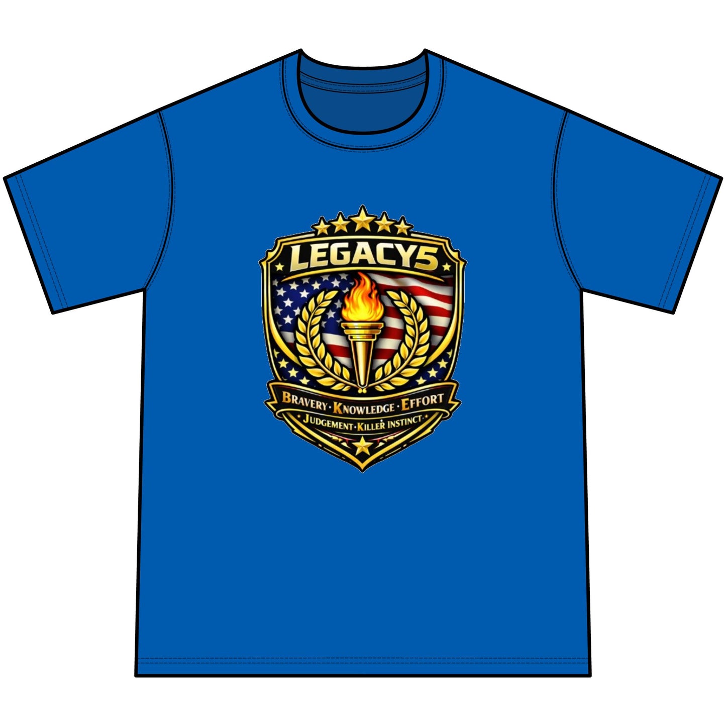 Legacy 5 Crest Tie-Dye Tee — Youth