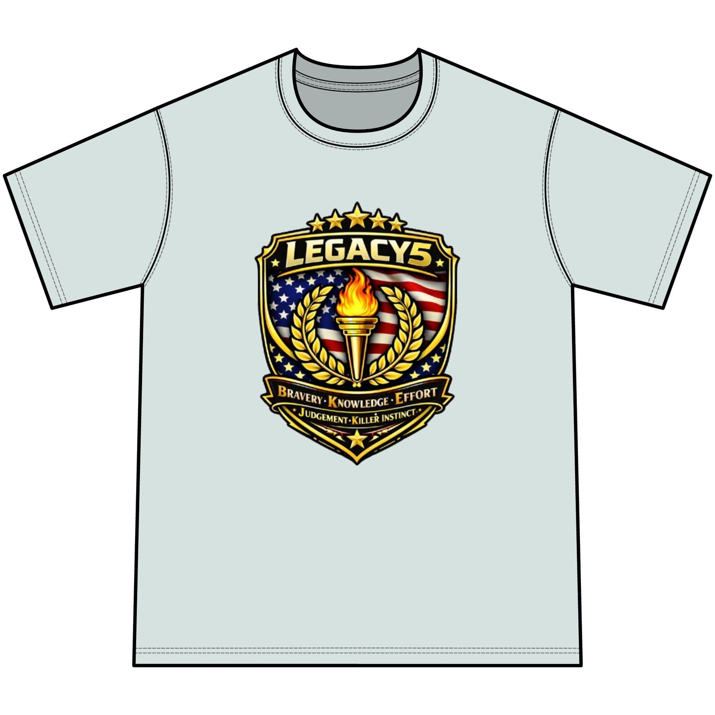 Legacy 5 Crest Tie-Dye Tee — Youth