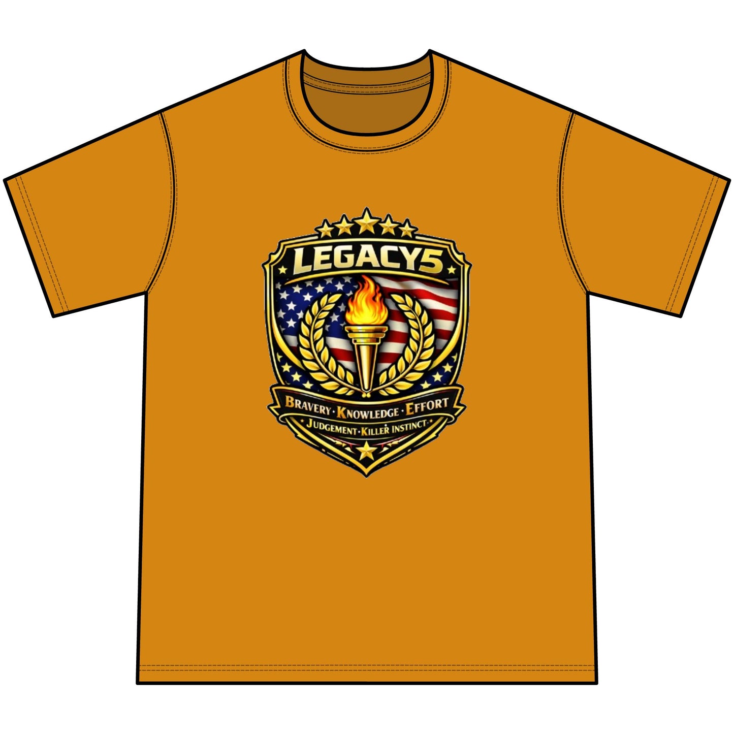 Legacy 5 Crest Tie-Dye Tee — Youth