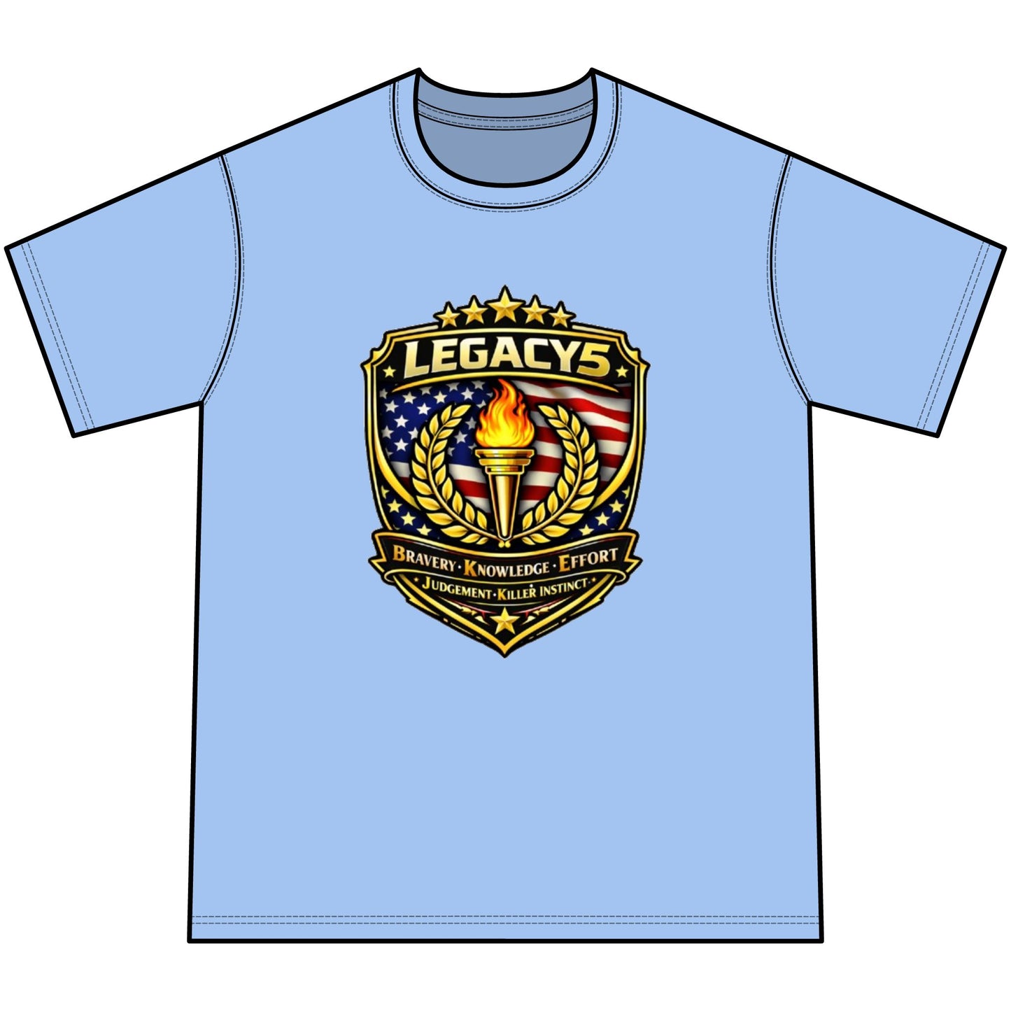 Legacy 5 Crest Tie-Dye Tee — Youth
