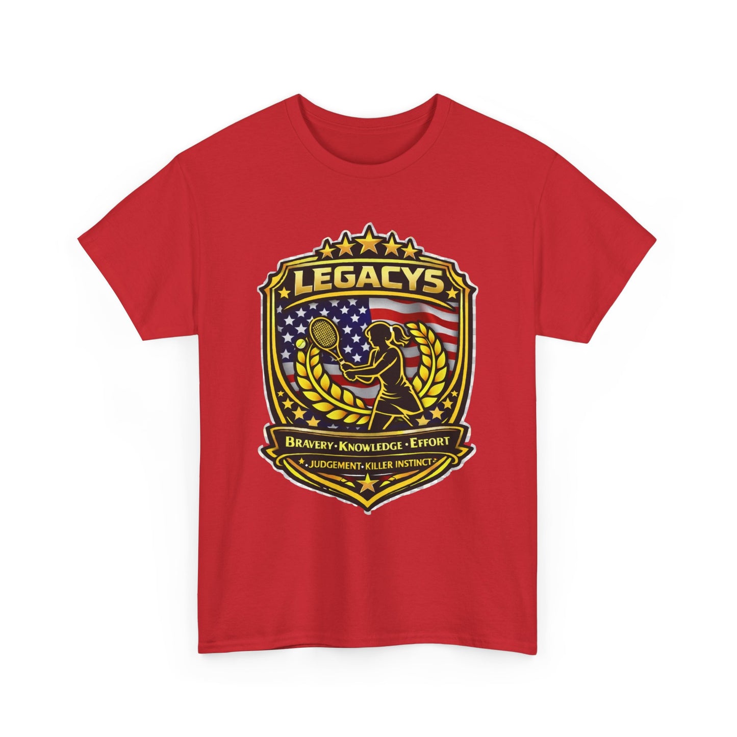 Legacy 5 Shield T-Shirt - Tennis - Female Silhouette