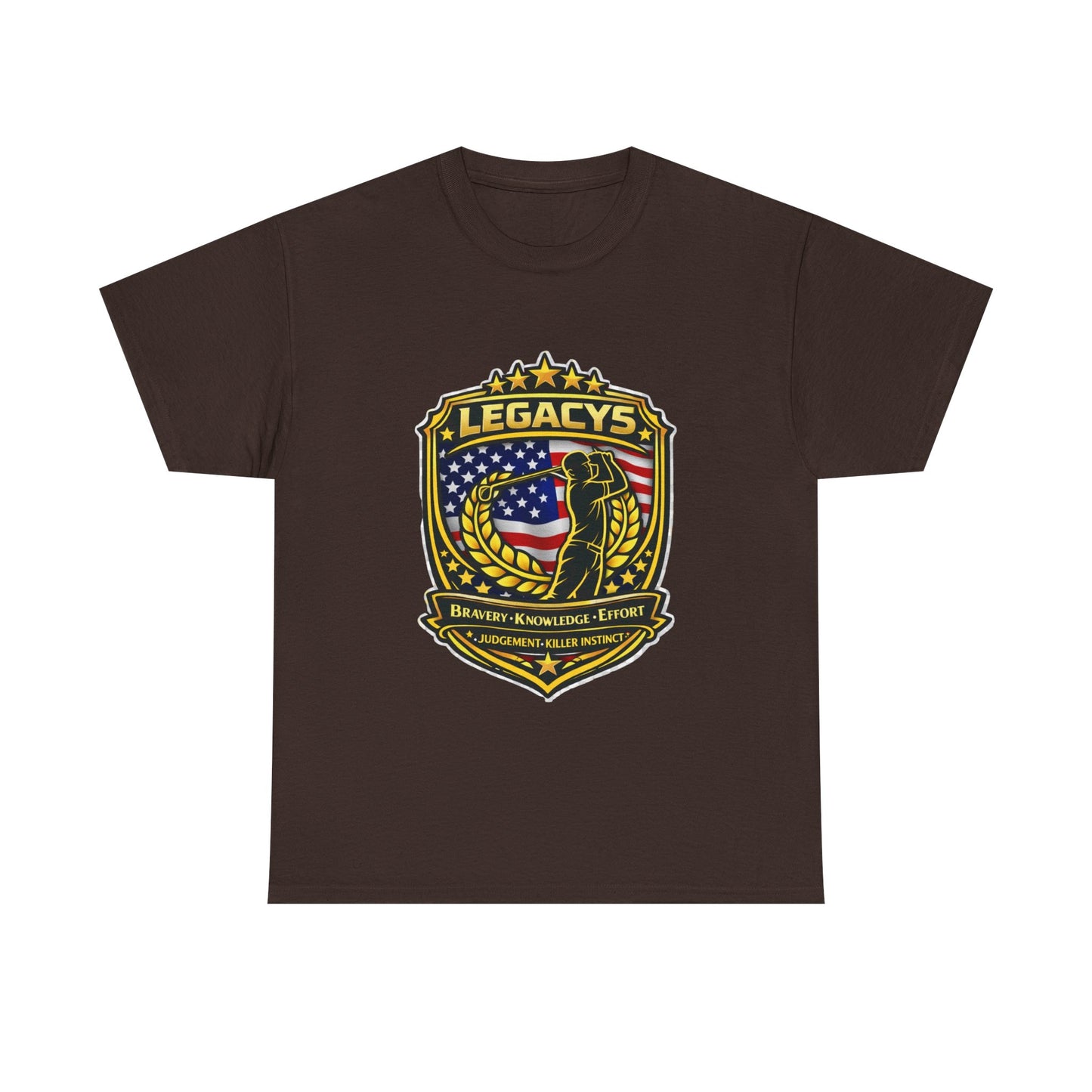 Golf - Male Silhouette Legacy Shield T-Shirt