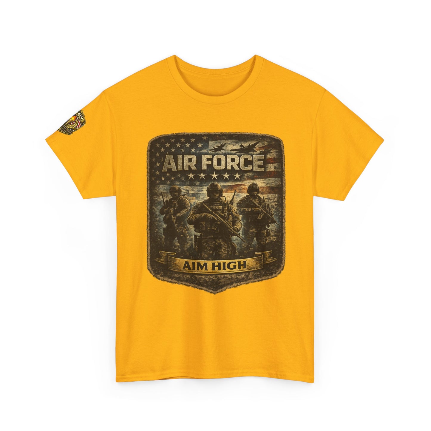 Air Force 'Aim High' Military Tee w/ Legacy 5 Brand Crest